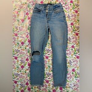 Lucky Brand Light Blue Distressed Skinny Jeans